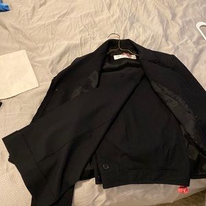 Trina Turk, size 4. Black, paint suit with blazer
